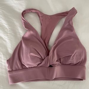 Lululemon twist front bra and pink, size 6